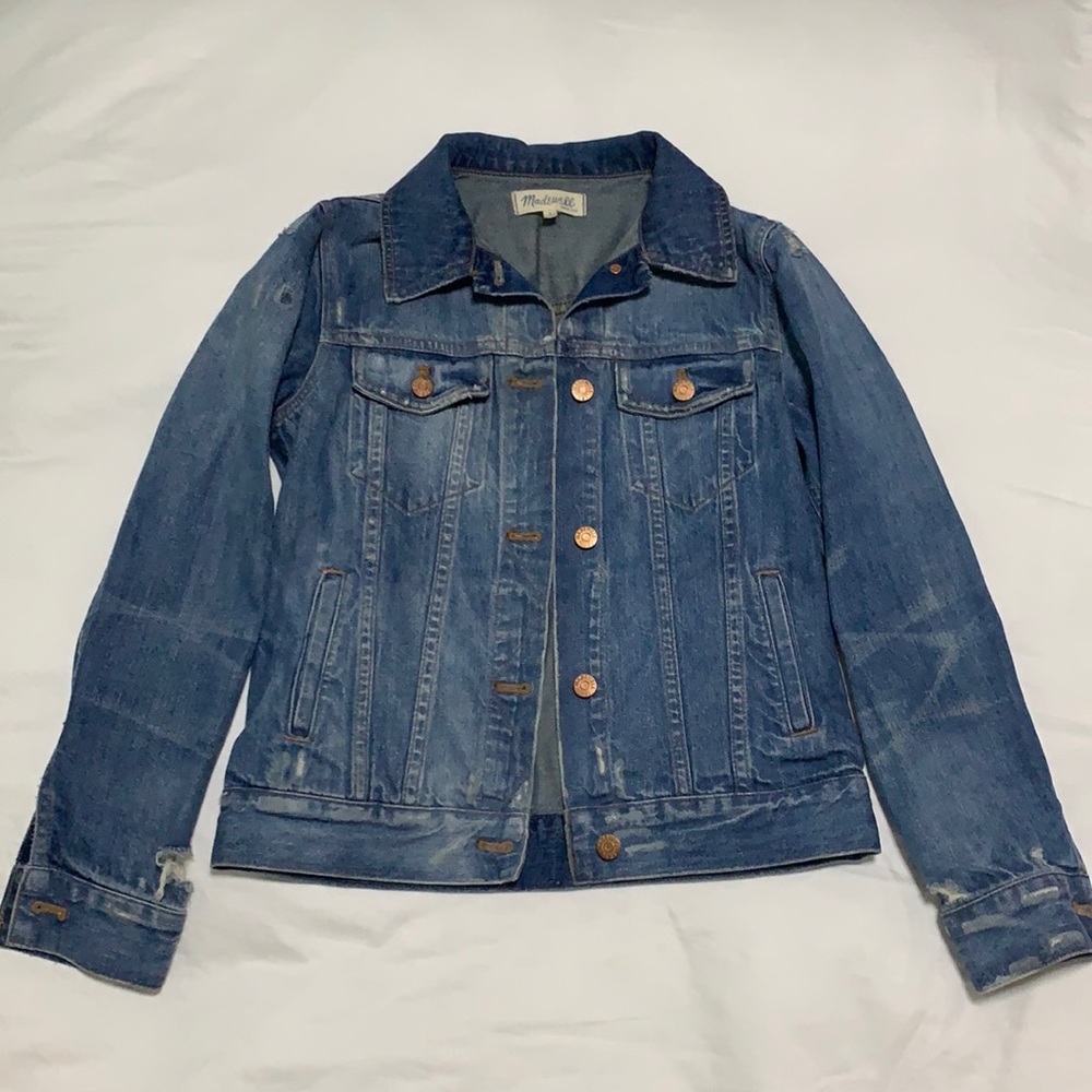 Madewell distressed jean jacket